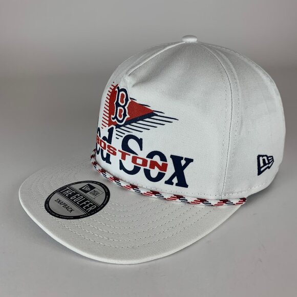 Boston Red Sox MLB White New Era The Golfer Snapback Hat New - Picture 1 of 6